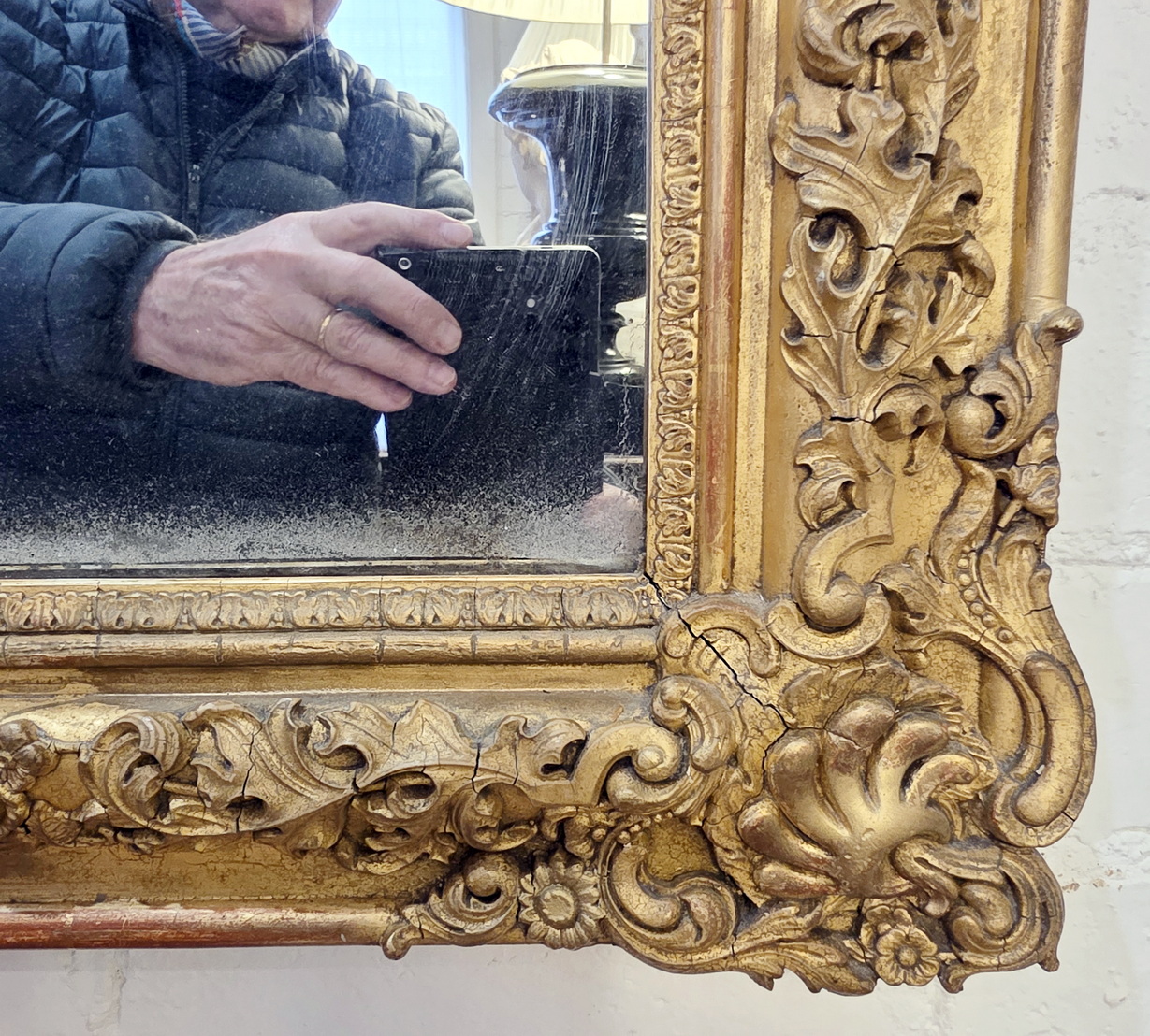 A French Napoleon III Mirror A French Napoleon III Mirror